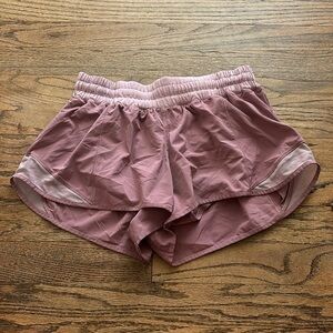 Lululemon purple hotty hot shorts